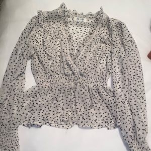 Polka dot blouse